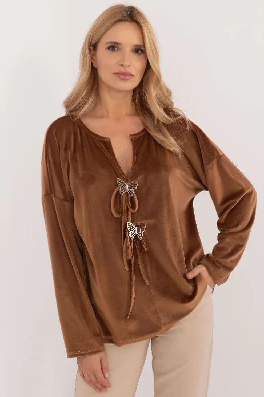 Blouse Italy Moda Chic Off-Shoulder Blouse