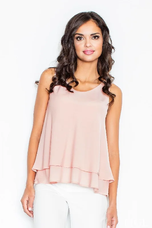 Sleeveless Blouse  Figl Chic Off-Shoulder Blouse