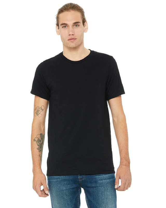 Bella+Canvas Unisex Made in the USA Short Sleeve T-Shirt | Black Elasticated Padded Insulated