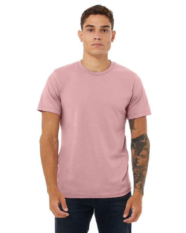 Bella+Canvas Unisex T-Shirt | Orchid Zippered Buttoned Snapped