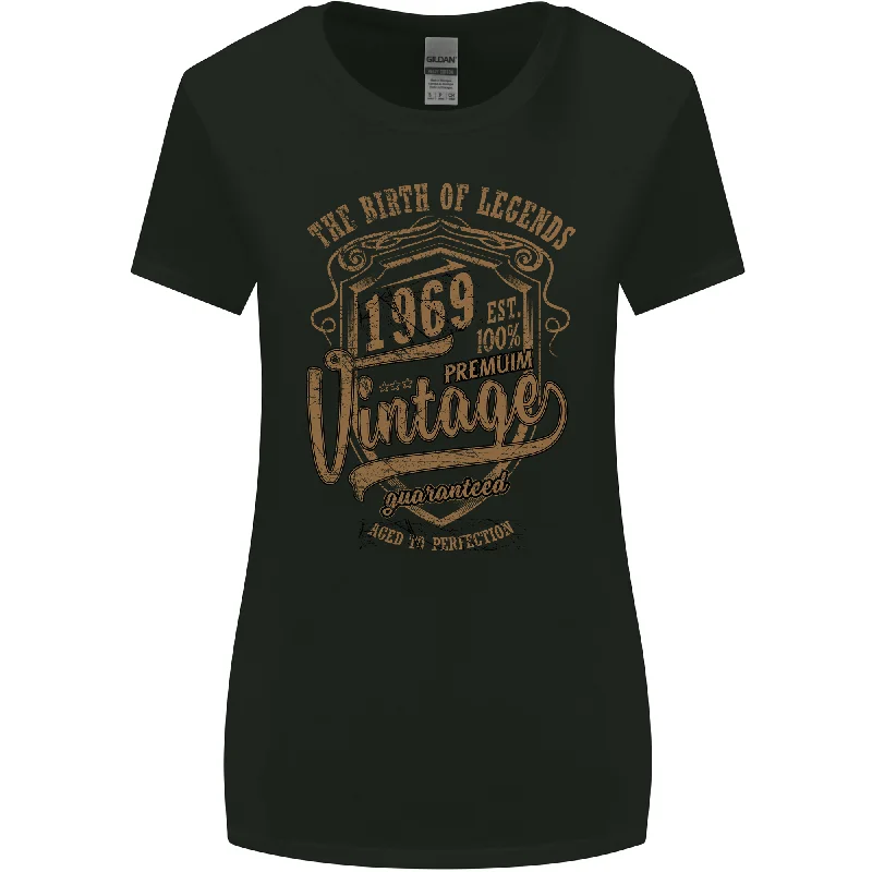 Birth of Legends 54th Birthday 1969 Womens Wider Cut T-Shirt Cashmere Blend Cotton Blend Poly Blend