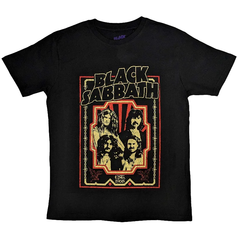 Black Sabbath | Official Band T-Shirt | Est 1969 Welt Pockets Slit Pockets Flap Pockets