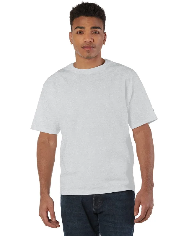 Champion Heritage Jersey Heavyweight T-Shirt | Silver Gray Cozy Warm Stylish