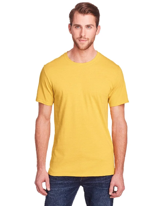 Fruit of the Loom Adult ICONIC T-Shirt | Mustard Heather Jersey Fabric Tulle Fabric Batik Fabric