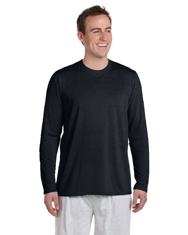 Gildan 4.5 oz. Performance Long Sleeve T-Shirt | Black Casual Formal Business