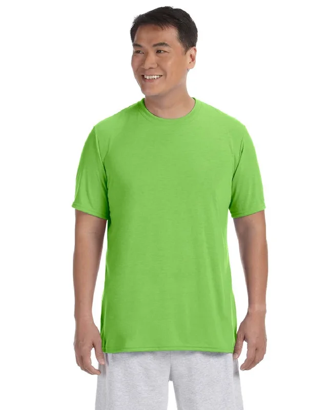 Gildan 4.5 oz. Performance T-Shirt | Lime Anti-Pilling Machine Wash Handmade