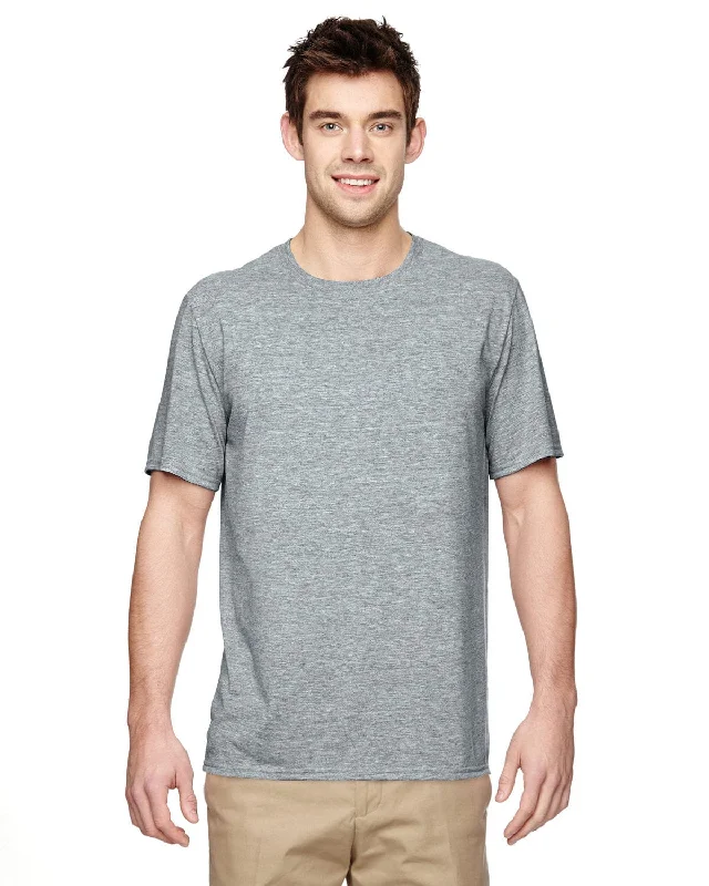 Gildan 4.5 oz. Performance T-Shirt | Sport Grey Mesh Fabric Canvas Fabric Denim Fabric