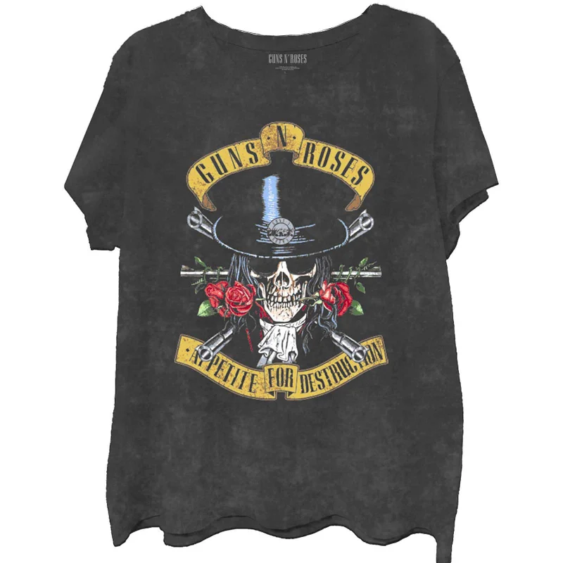 Guns N' Roses Kids T-Shirt: Appetite (Wash Collection) Solid Print Embellished