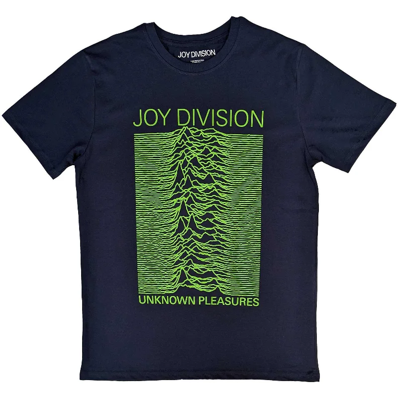 Joy Division | Official Band T-Shirt | Unknown Pleasures FP Thin T-Shirt Open Front Quick Dry