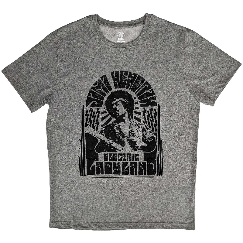 Jimi Hendrix | Official Band T-Shirt | Electric Ladyland Mono Graphic Embroidered Appliqued