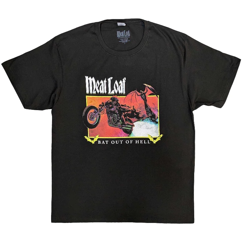 Meat Loaf | Official Band T-Shirt | Bat Out Of Hell Rectangle Elegant Classic Vintage