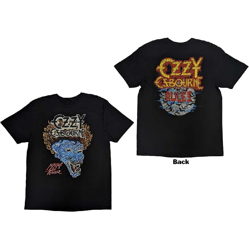 Ozzy Osbourne | Official Band T-Shirt | Bark At The Moon Tour '84 (Back Print) (Small) Layered Multi-layer Single Layer