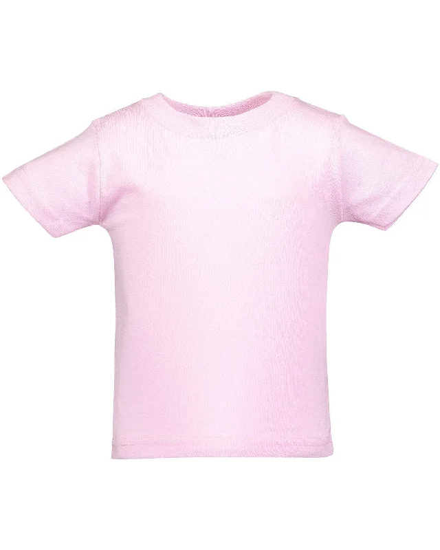 Rabbit Skins Infant T-Shirt | Pink Knit Fabric Woven Fabric Fleece Fabric