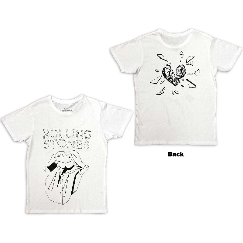 The Rolling Stones | Official Band T-Shirt | Hackney Diamonds Diamond Tongue Outline (Back Print) Elegant Classic Vintage