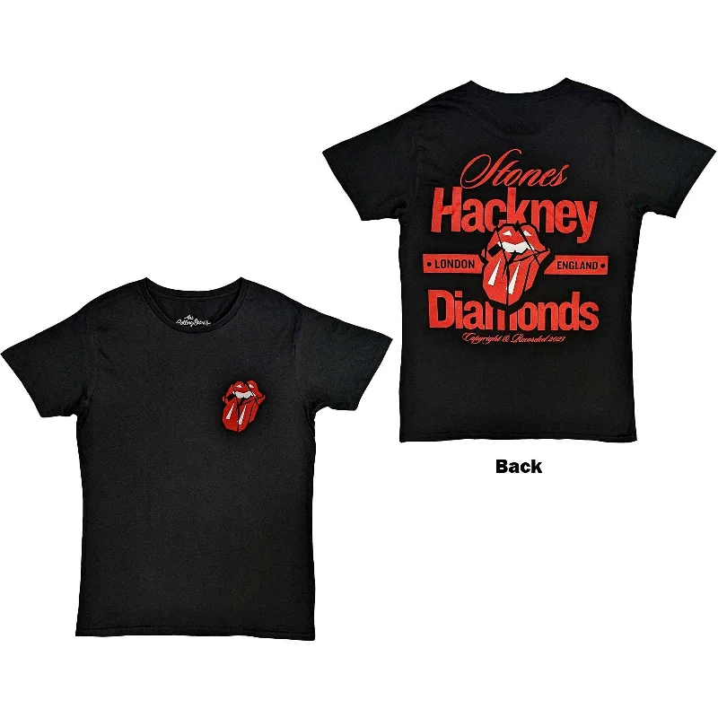 The Rolling Stones | Official Band T-Shirt | Hackney Diamonds Hackney London (Back Print) Boxy Fit Fitted Loose