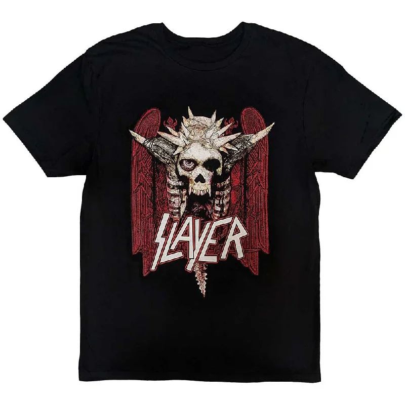 Slayer | Official Band T-Shirt | Nailed Red Front Pockets Side Pockets Patch Pockets