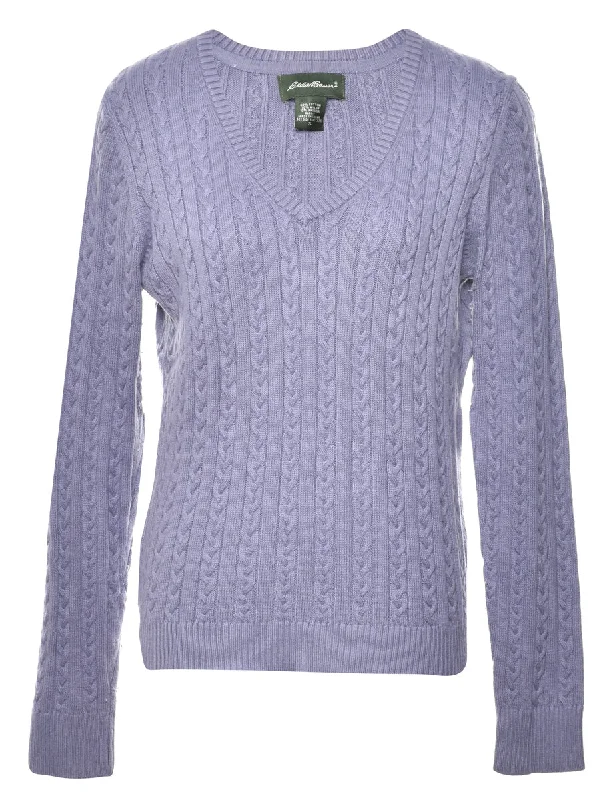 Cable Knit Jumper - S Mesh Fabric Canvas Fabric Denim Fabric