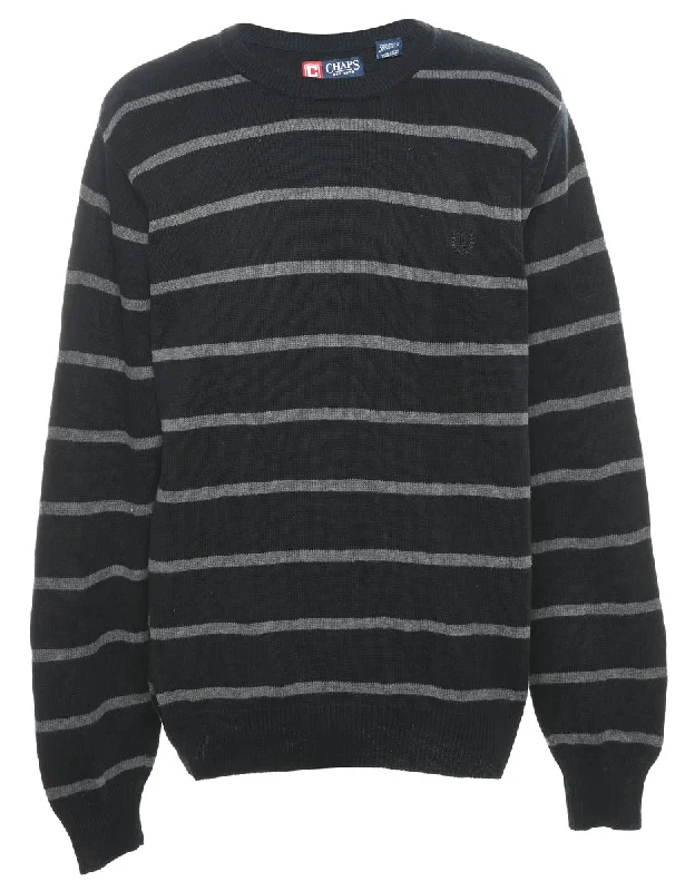 Chaps Striped Jumper - XL Fitted Slim Tailored