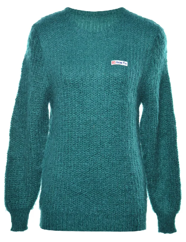 Dark Green Jumper - M Tailored Straight A-Line