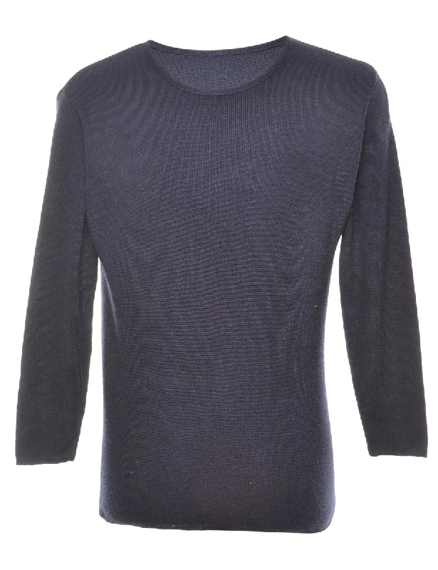 Long Sleeved Jumper - S Iron Safe Non-Iron Wrinkle Free