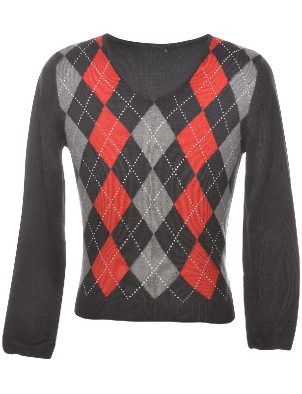 Multi-colour Jumper - M Layered Multi-layer Single Layer