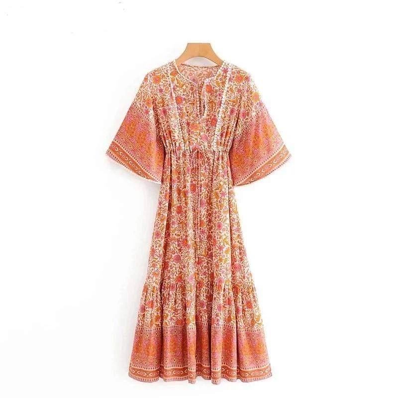 Zola Maxi Dress Chic Boho Print Maxi Dress