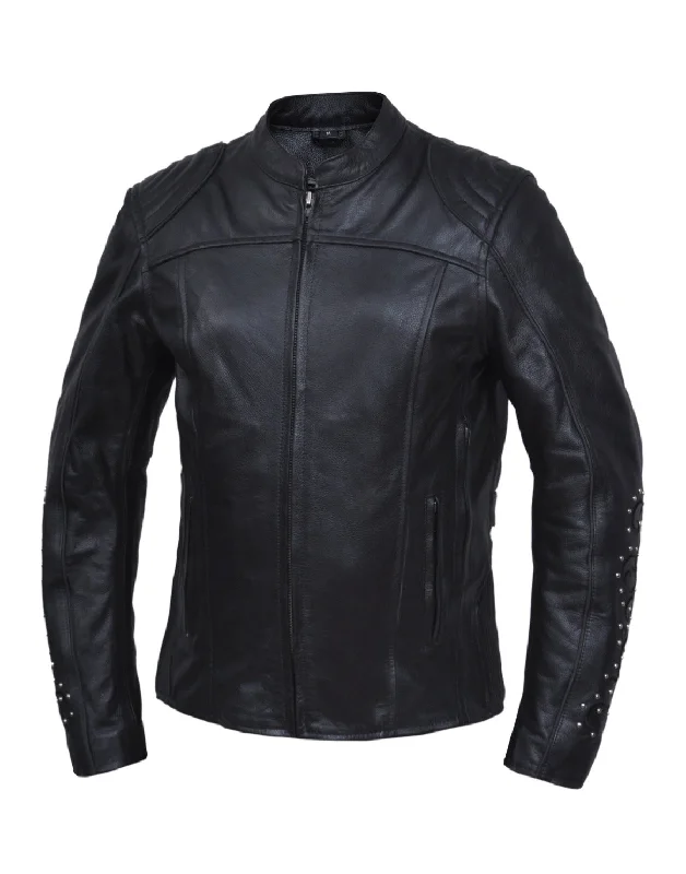 6824.RF- Ladies Cowhide Wing Jackets Chenille Fabric Brocade Fabric Lace Fabric