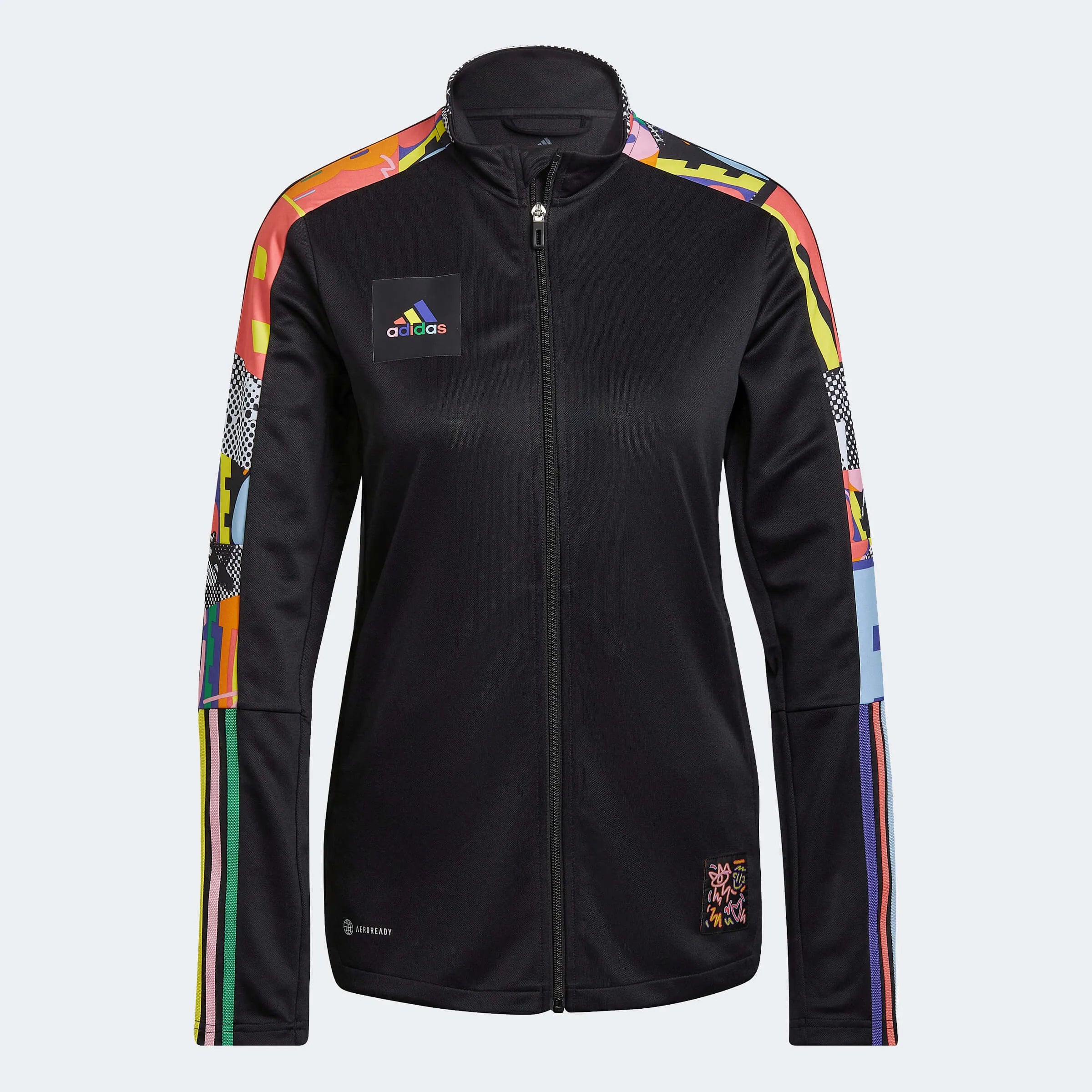 adidas Women's Tiro Pride Jacket Tiered Jacket Buttoned Jacket Zippered Jacket