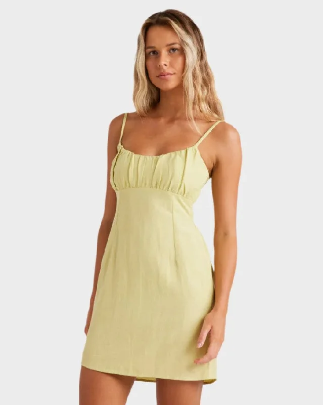 Billabong Girls Angel Mini Dress - Sum24 Fashionable Pleated Mini Dress