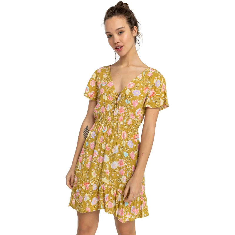 Billabong Day Trippin Mini Dress for Women Cozy Cotton Mini Dress