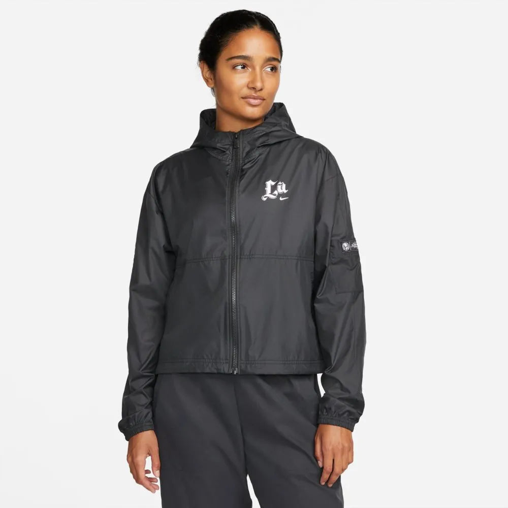 Nike 2021-22 Club America Women NSW Woven jacket - Black Herringbone Jacket Checkered Jacket Solid Jacket