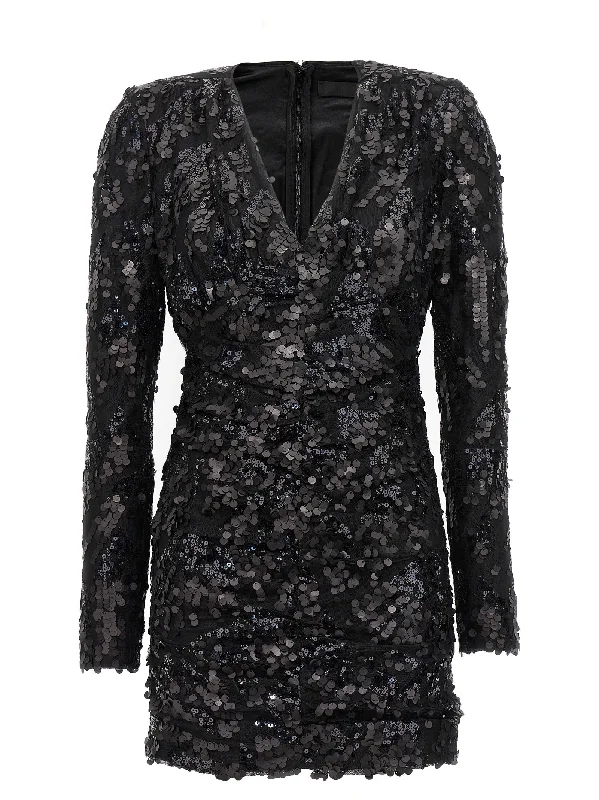 Sequin Mini Dress Elegant Vintage Mini Dress