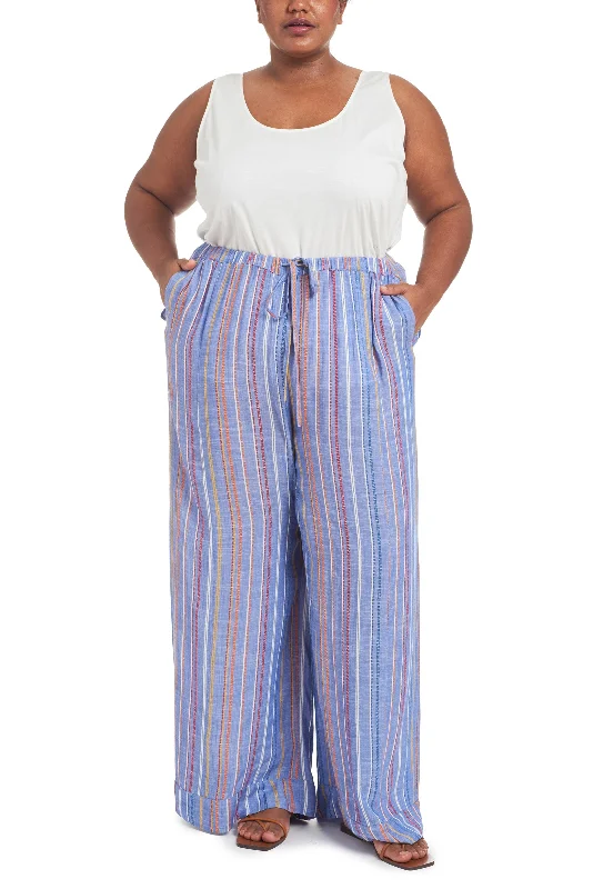 Andy Striped Pajama Pants Chic Capri Pants