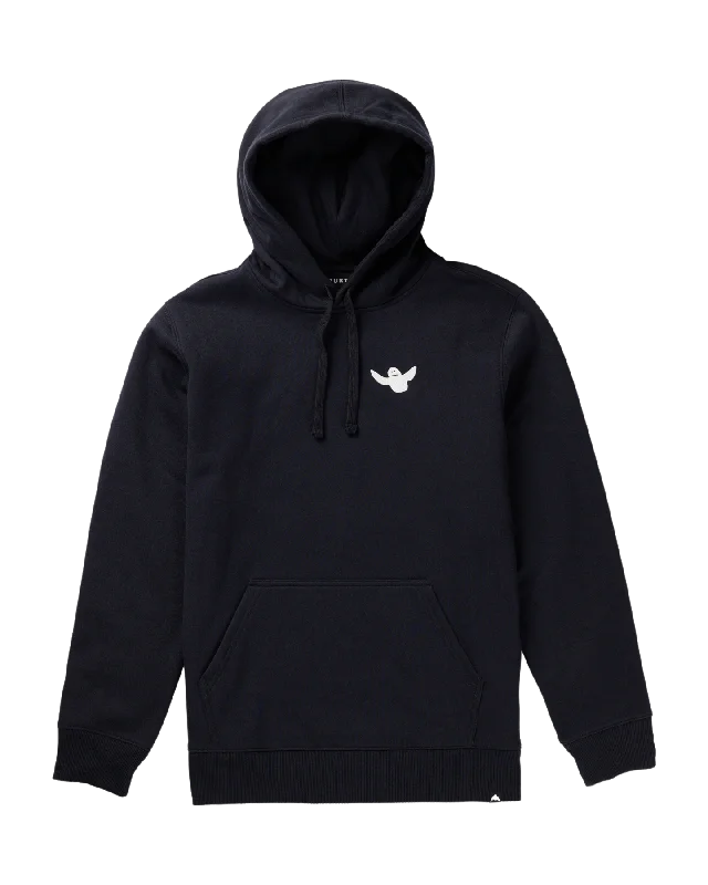 Burton Albin Hoodie - True Black Hoodie with Drop Shoulder Relaxed Streetwear