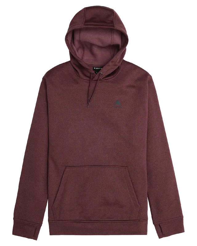 Burton Men's Oak Pullover Hoodie - Almandine Heather Hoodie with Hood Adjustable Protection