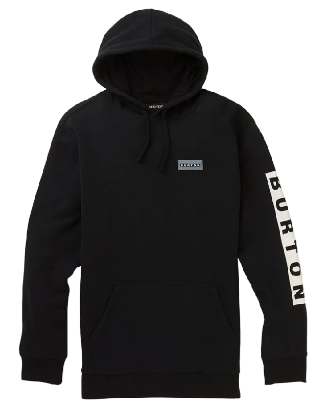 Burton Vault Pullover Hoodie - True Black Hoodie with Hem Elastic Stretchable Comfortable