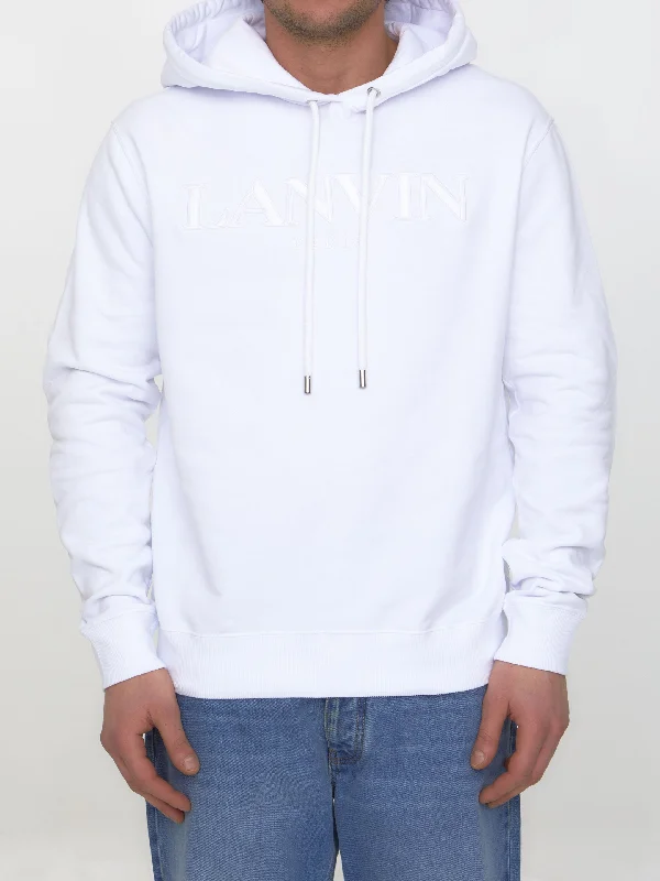 Cotton Hoodie With Logo Hoodie with Drawcord Adjustable Secure