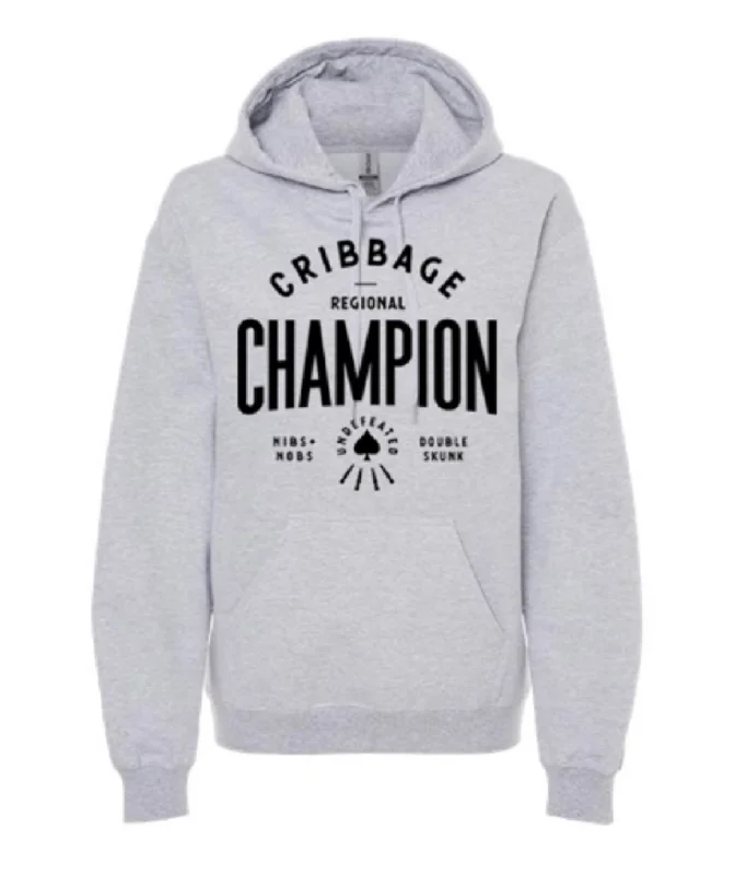 Cribbage Champion Hoodie Hoodie with Gradient Ombre Colorful