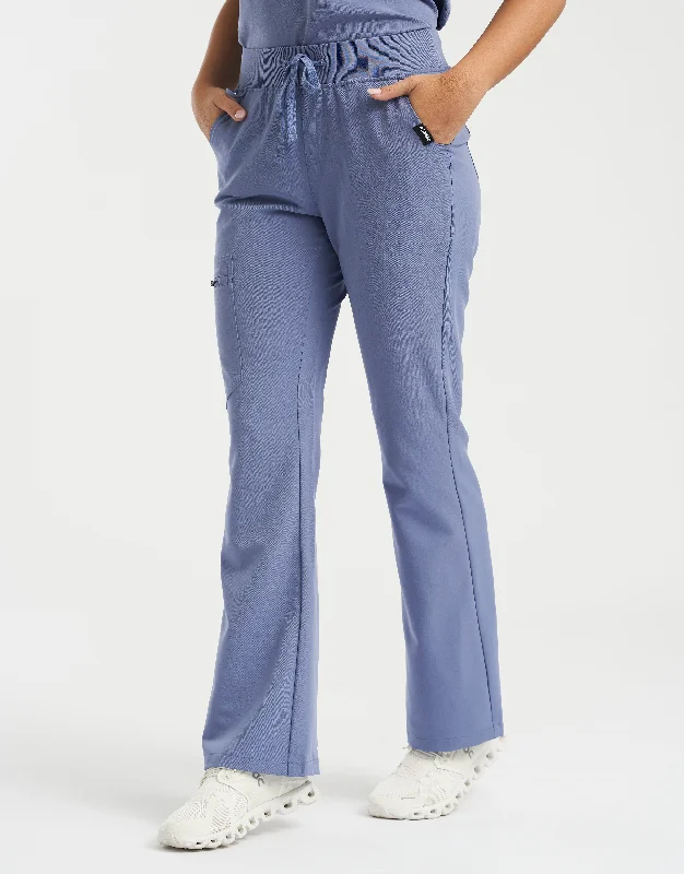 Essential Flare Scrub Pants - Nova Blue Lightweight Jogger Pants