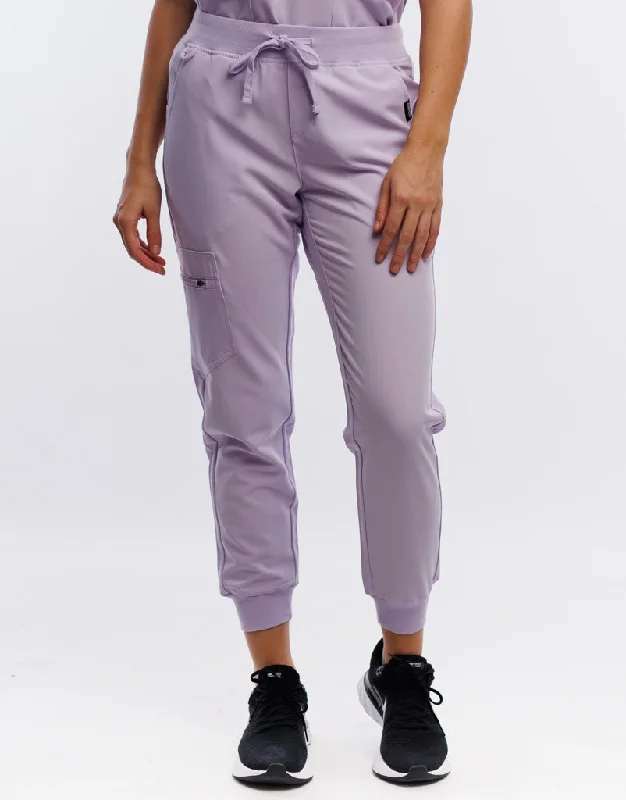 Essential Jogger Scrub Pants - Pastel Lilac Modern Bootcut Pants