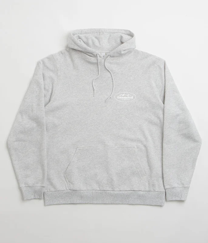 Gramicci Mountaineering Hoodie - Grey Heather Hoodie with Embroidery Detailed Premium