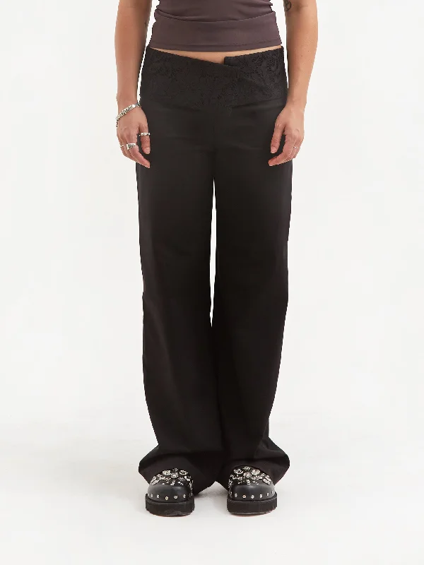 KERNEMILK Ella Pants - Black Elegant Dress Pants