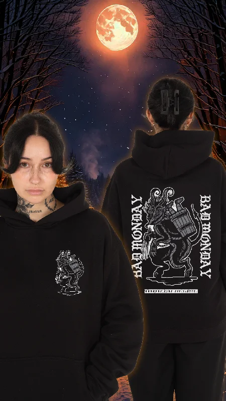 Krampus Club Hoodie Hoodie with Oversized Fit Loose Comfortable