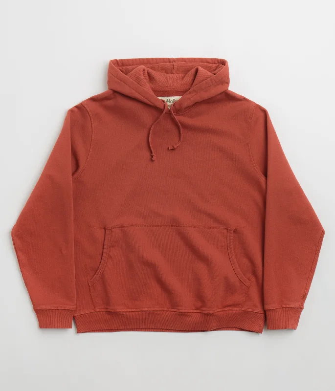 Mollusk Max Hoodie - Faded Red Hoodie Jacket Zipper Layering