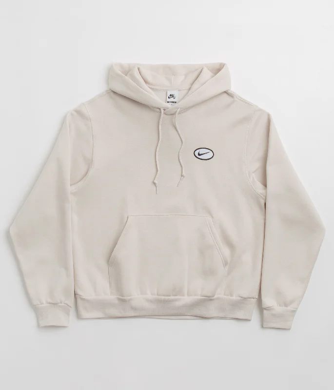 Nike SB Truckin Hoodie - Light Orewood Brown Hoodie with High Neck Warm Protective