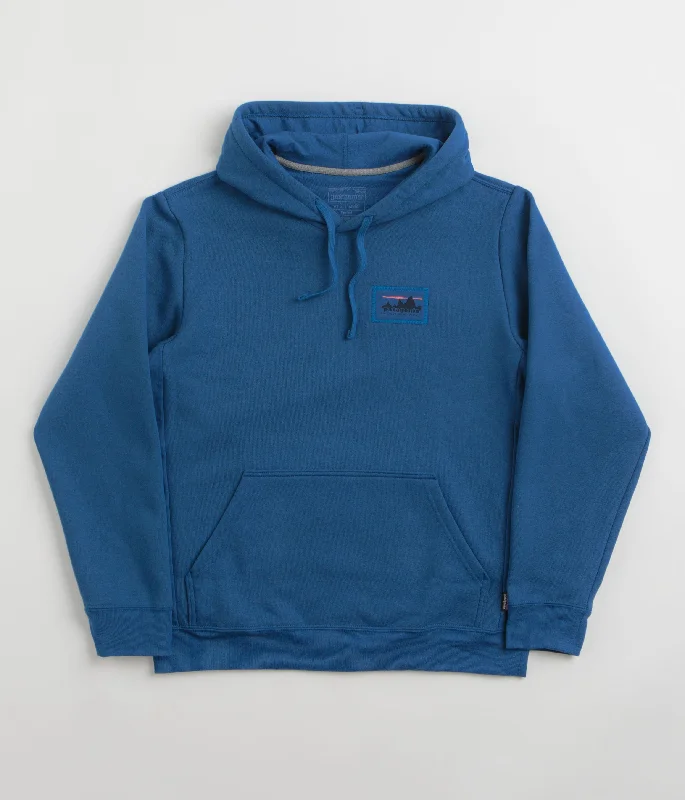 Patagonia 73 Skyline Uprisal Hoodie - Endless Blue Hoodie with Drawstring Waist Adjustable Fitted