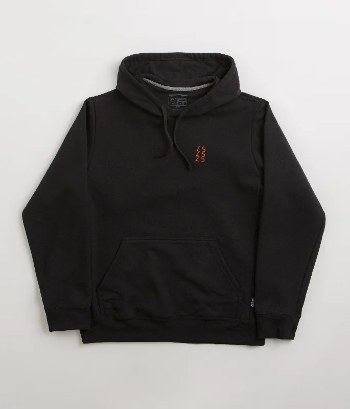 Patagonia Dawn Tracks Uprisal Hoodie - Black Hoodie with Contrast Stitching Detailed Premium