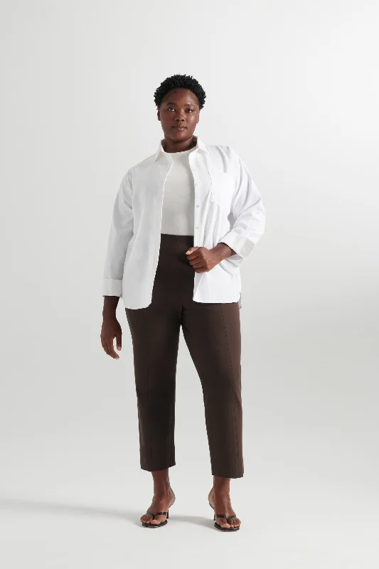 Ponte Merit Pants - Espresso Soft Stretch Trousers