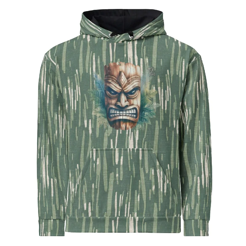 Tiki Nahele - Hawaiian Hoodie Cotton Hoodie Fleece Lining Warmth