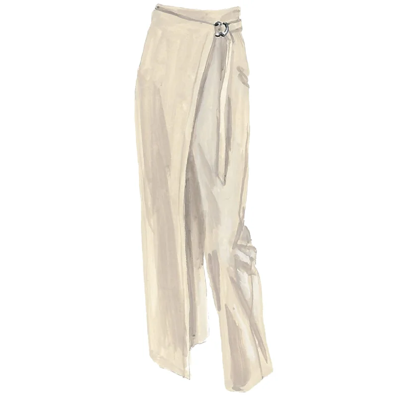 Wrap-Style Pants Lightweight Jogger Pants